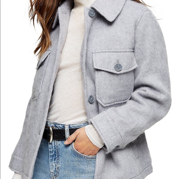 Topshop Jackets & Blazers - Topshop Tall Wool-Blend Jacket